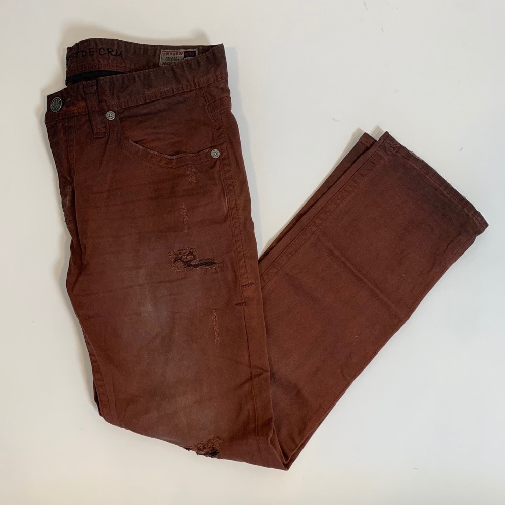 "Weathered" Copper, relaxed fit Jeans